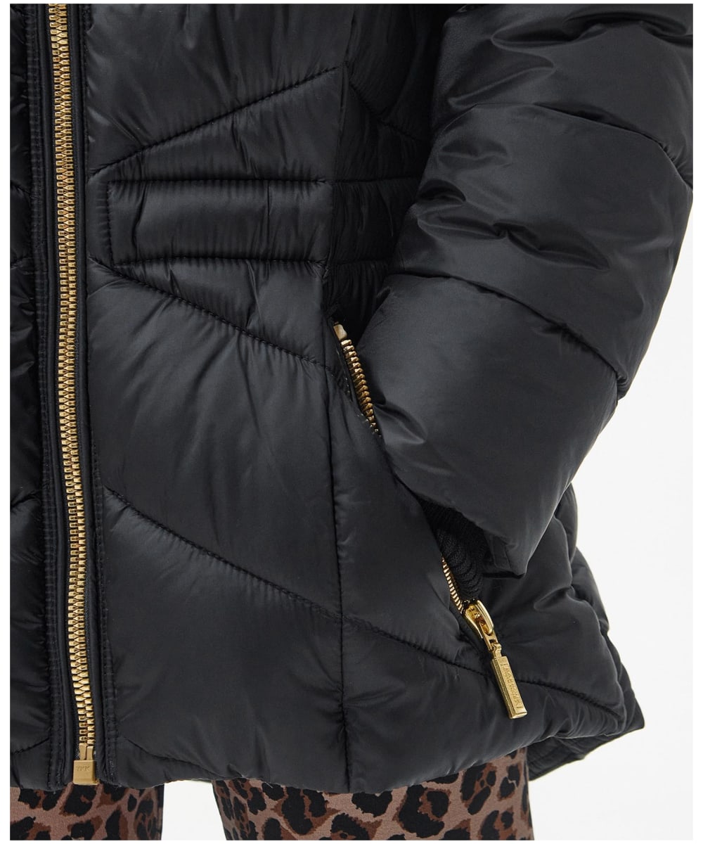 Barbour international highpoint quilted jacket black sale