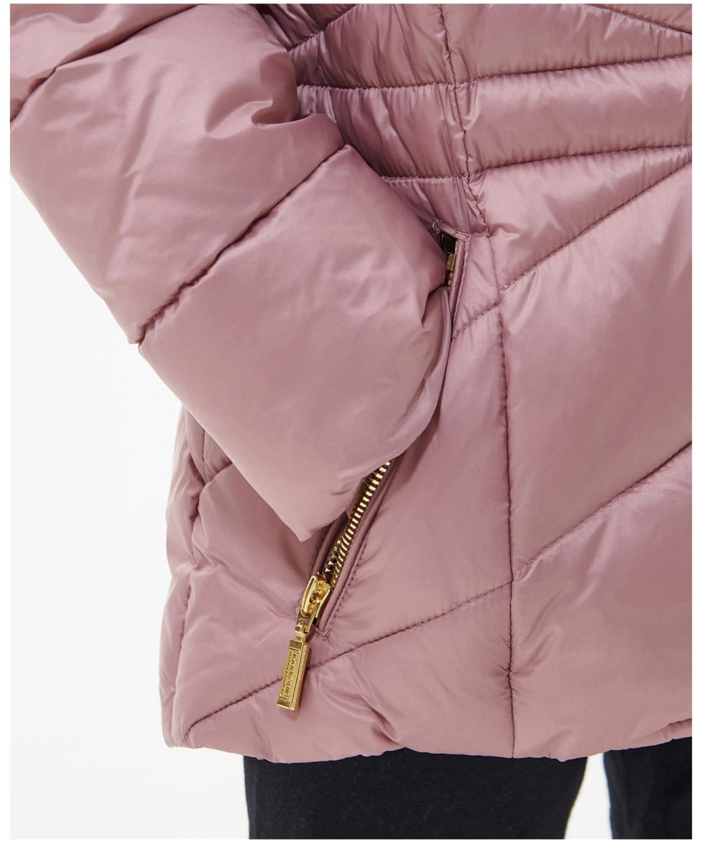 Barbour jacket with rose gold clearance zip