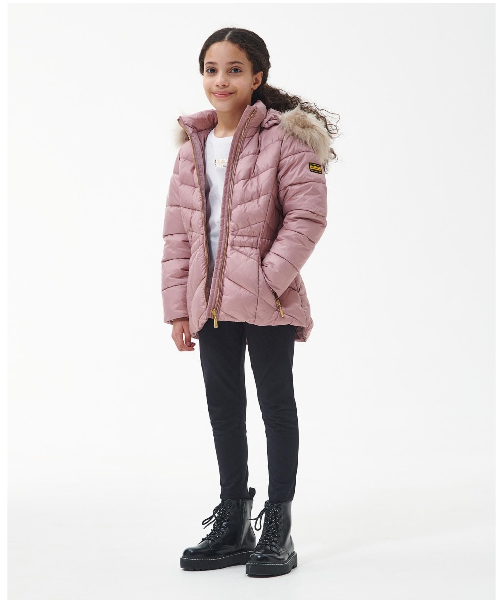Girl s Barbour International Island Quilted Jacket 10 15yrs