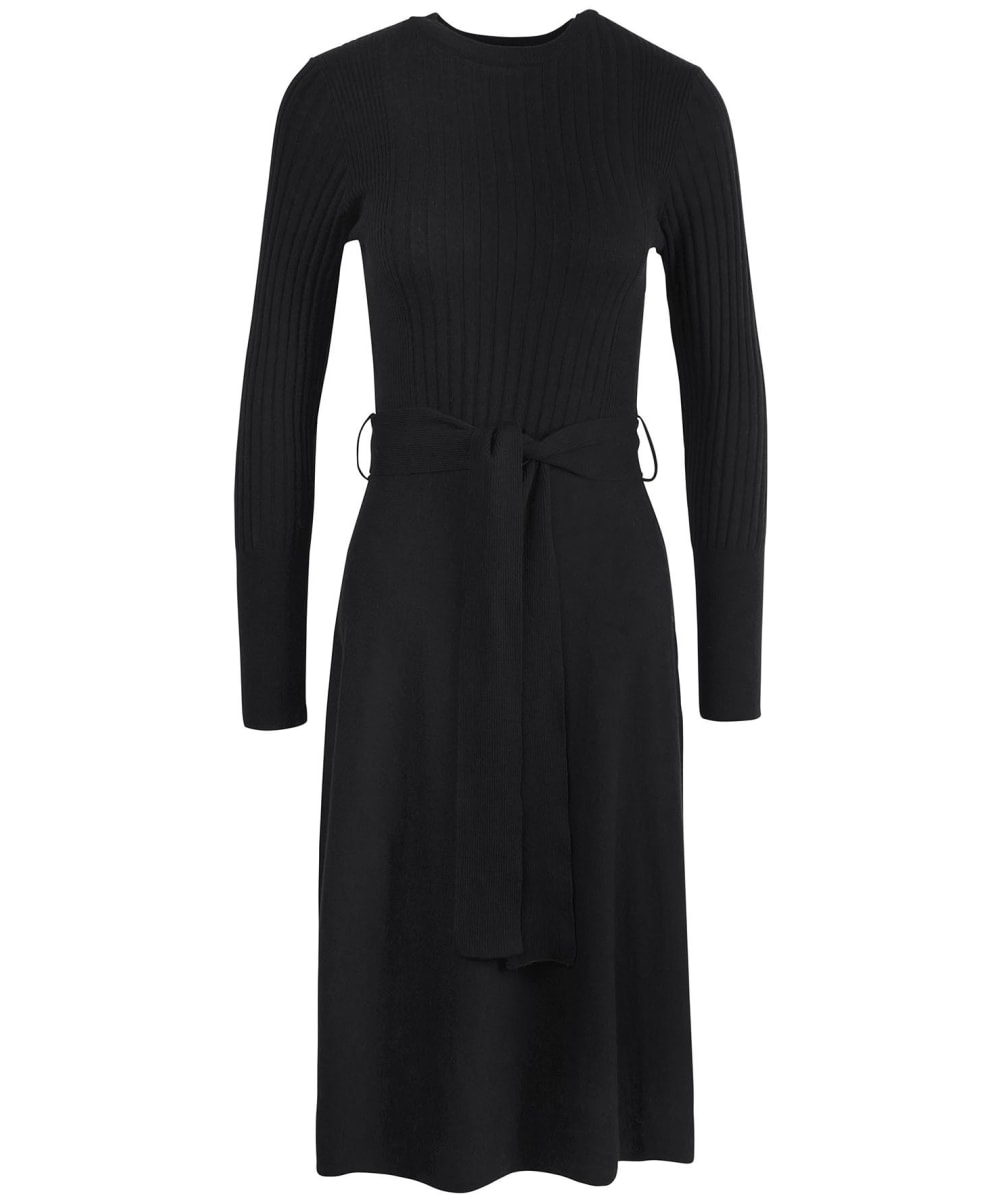 View Womens Barbour Amal Midi Knit Dress Black UK 8 information