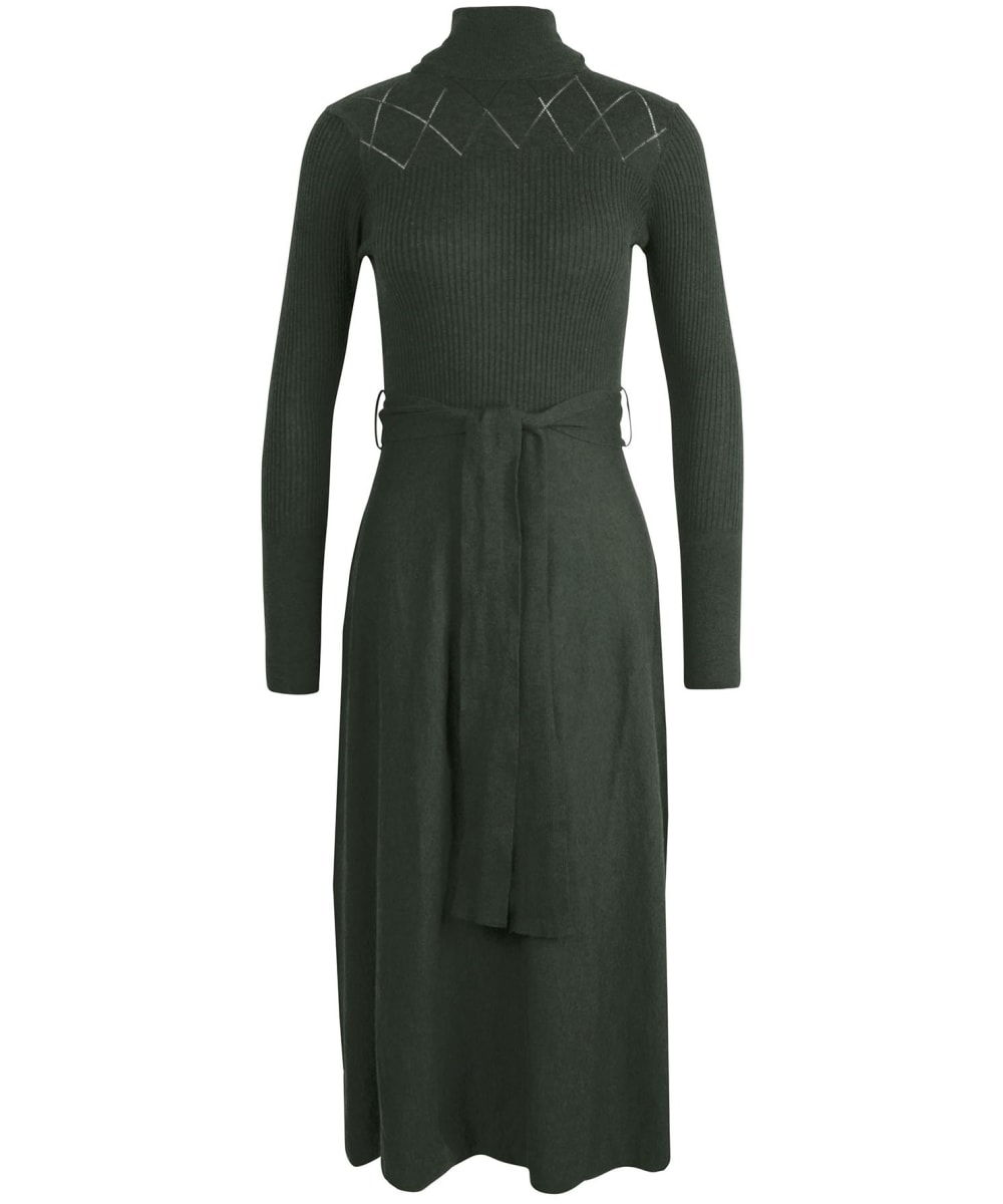 View Womens Barbour Laverne Midi Knit Dress Olive UK 14 information