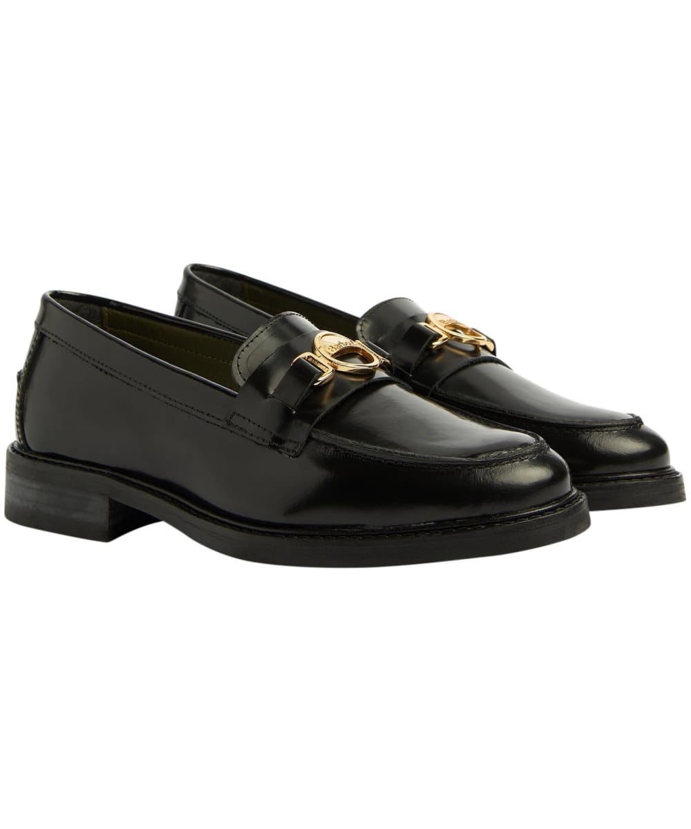 View Womens Barbour Barbury Loafers Black UK 5 information