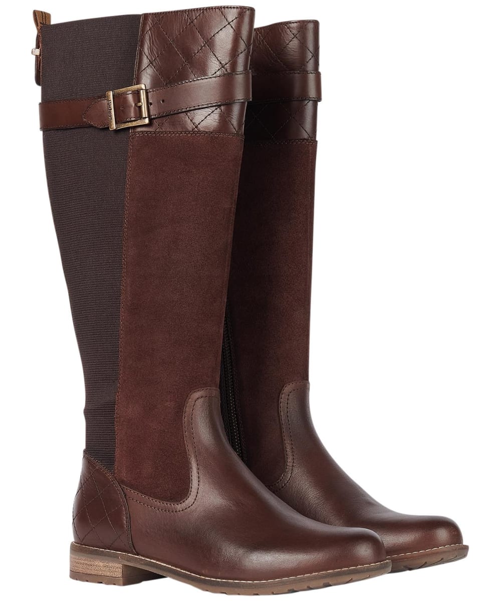View Womens Barbour Ange Tall Boots Choco UK 7 information