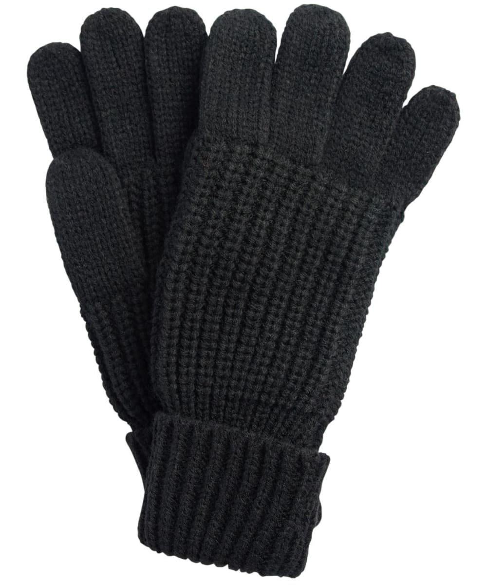 View Womens Barbour Saltburn Knitted Gloves Black One size information