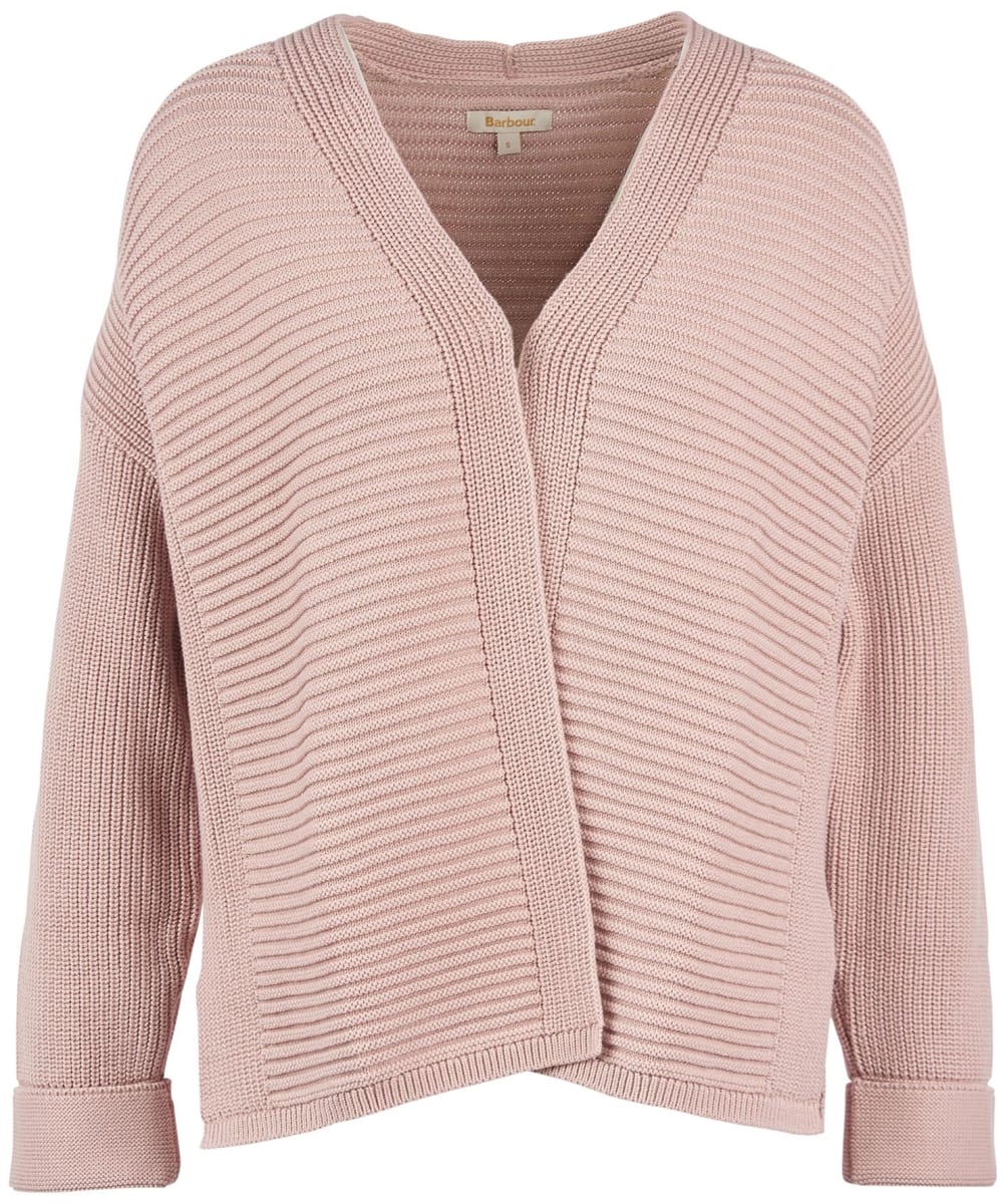 View Womens Barbour Stitch Guernsey Cardigan Soft Pink M information