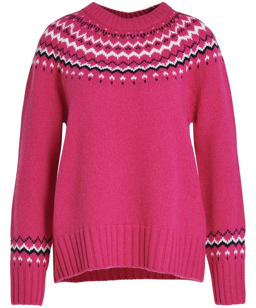 View Womens Barbour Tidal Knit Pink Dahlia UK 16 information