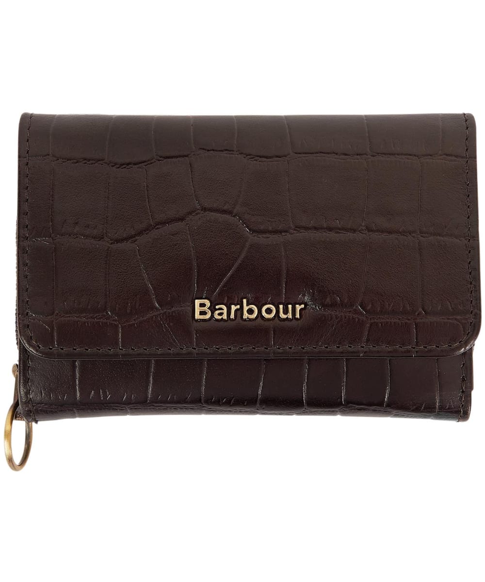 View Womens Barbour Leather French Purse Black Cherry One size information