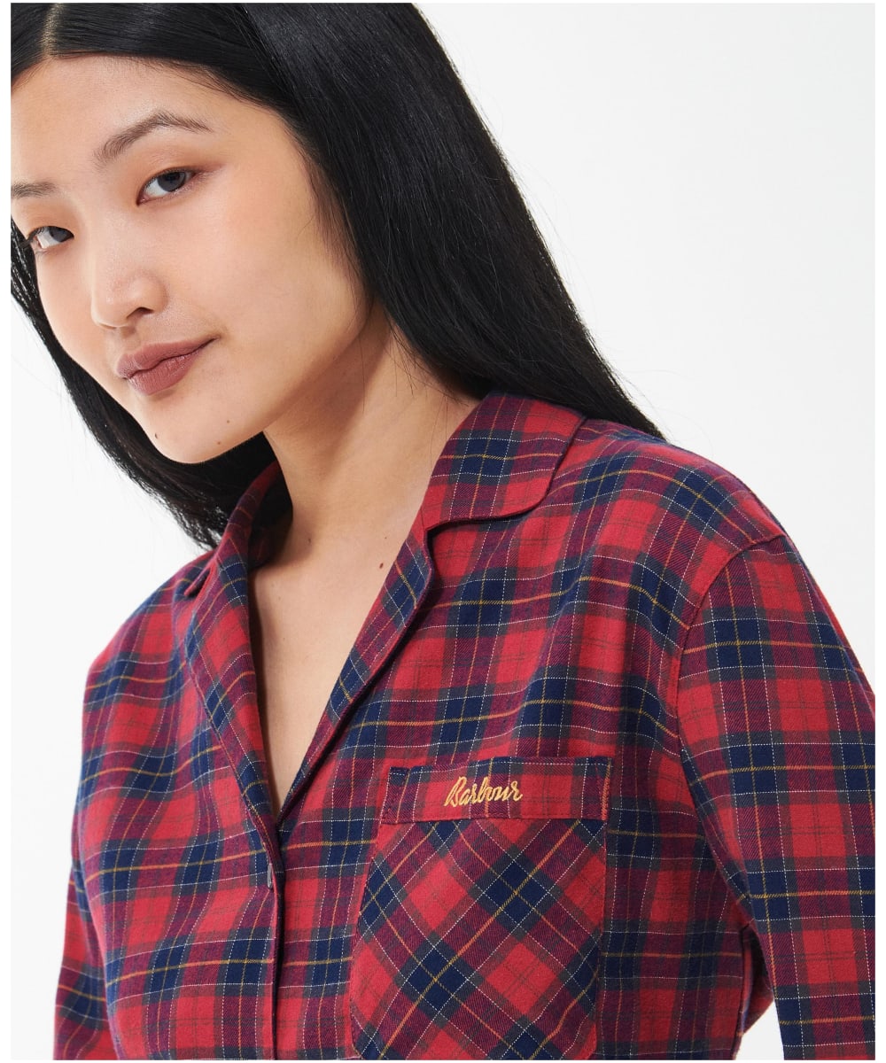 Barbour shirts shop womens red