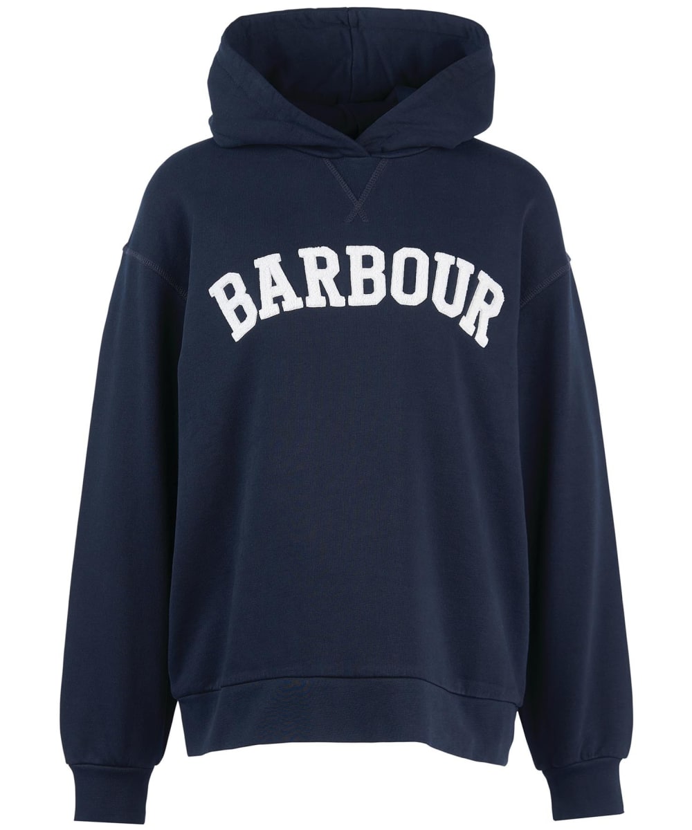 View Womens Barbour Northumberland Patch Hoodie Navy UK 16 information