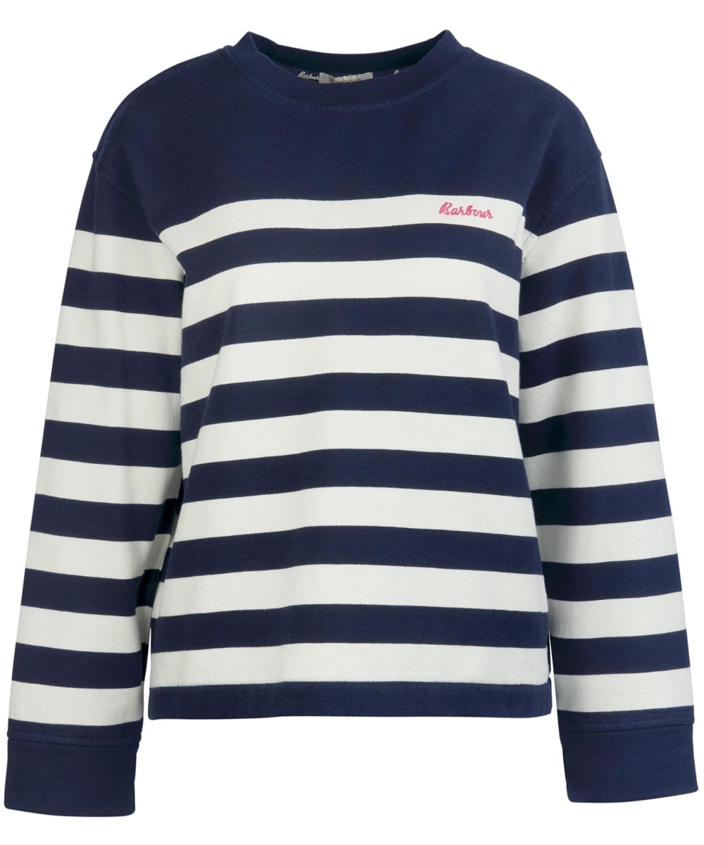 View Womens Barbour Aster Overlayer Navy Stripe UK 18 information