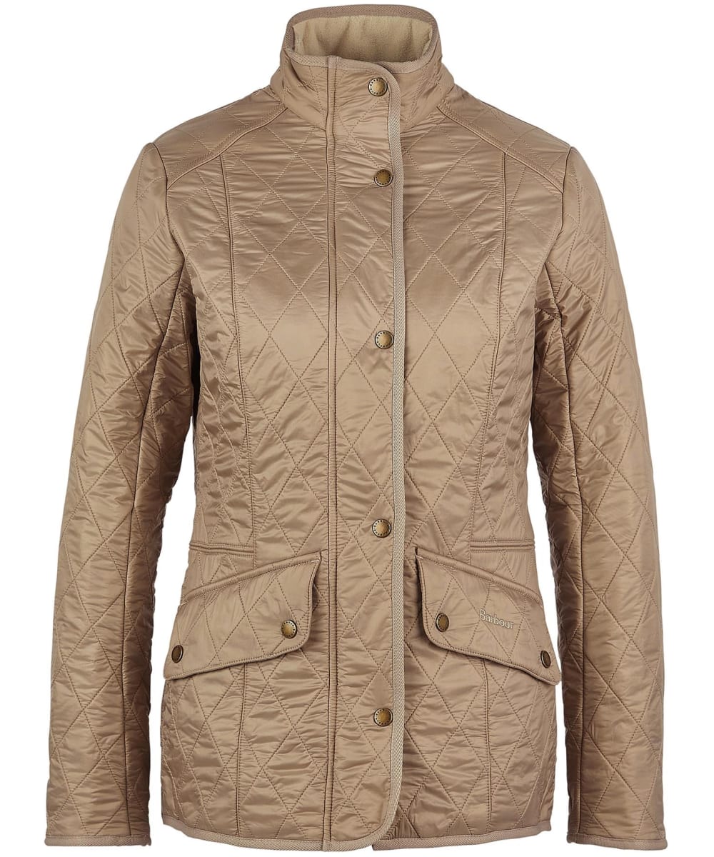 View Womens Barbour Cavalry Polarquilt Jacket Light Fawn UK 16 information