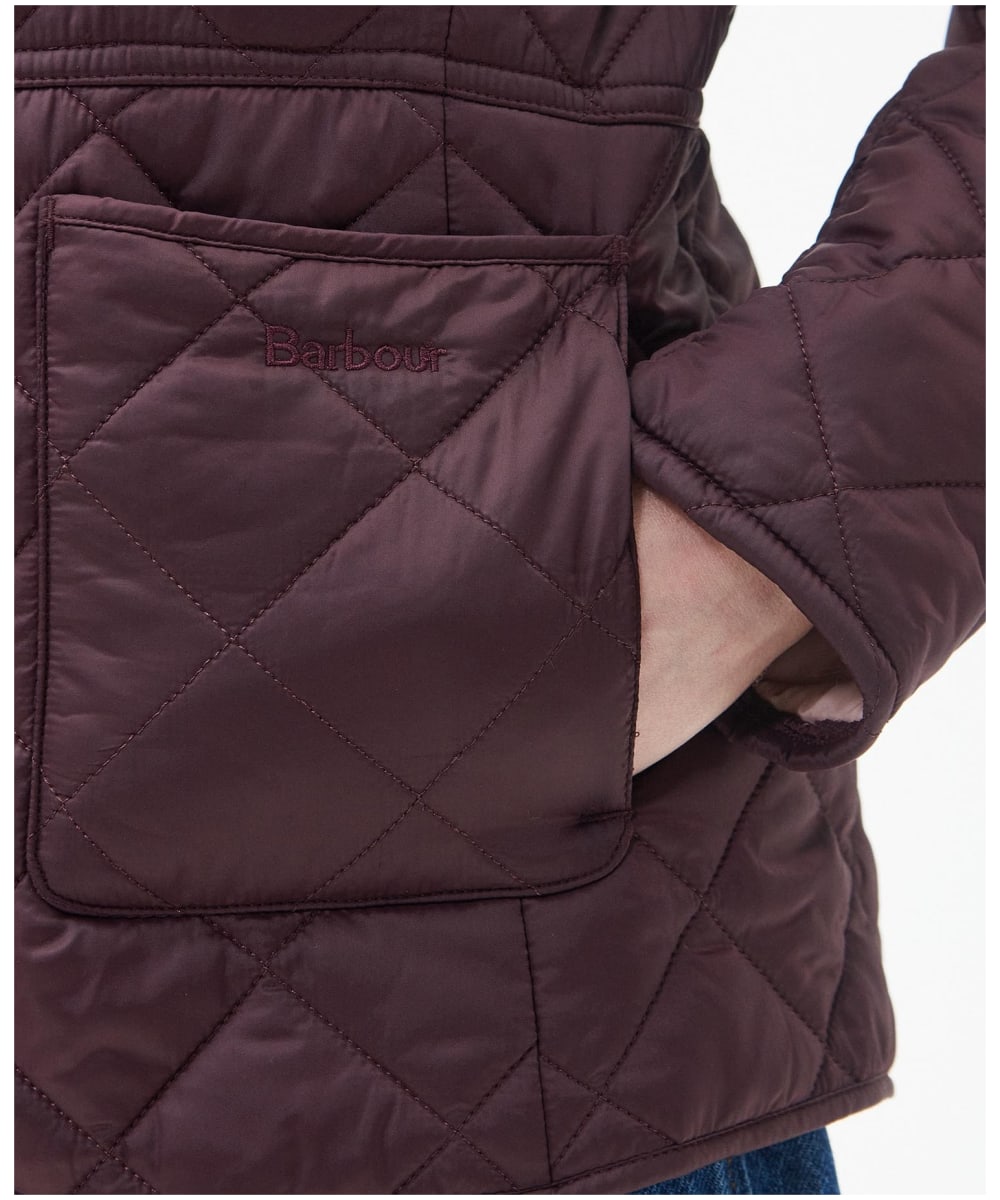 Barbour burgundy quilted jacket new arrivals