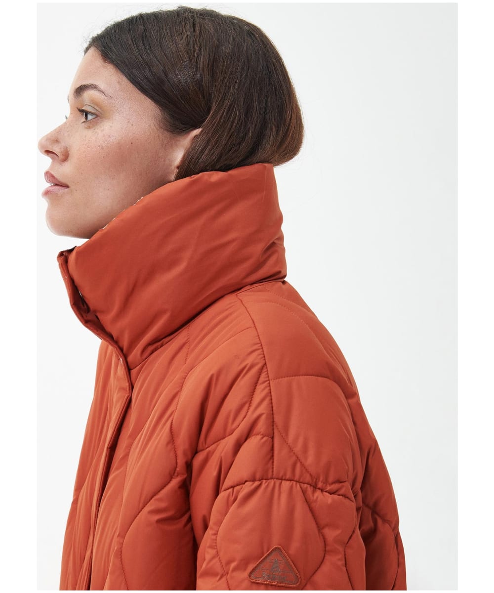 Womens orange cheap barbour jacket