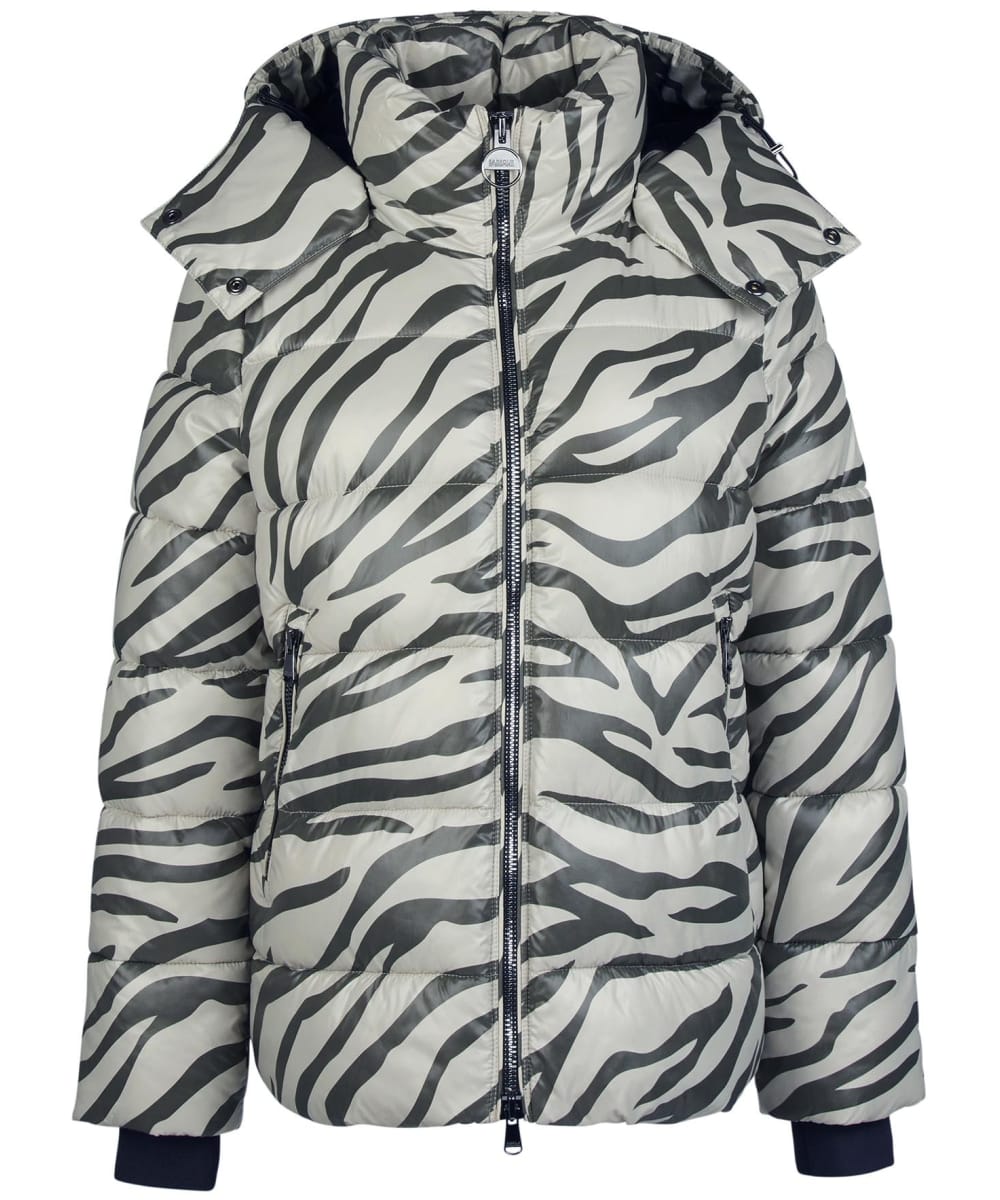 View Womens Barbour International Printed Chicago Quilted Jacket Envy Zebra UK 18 information