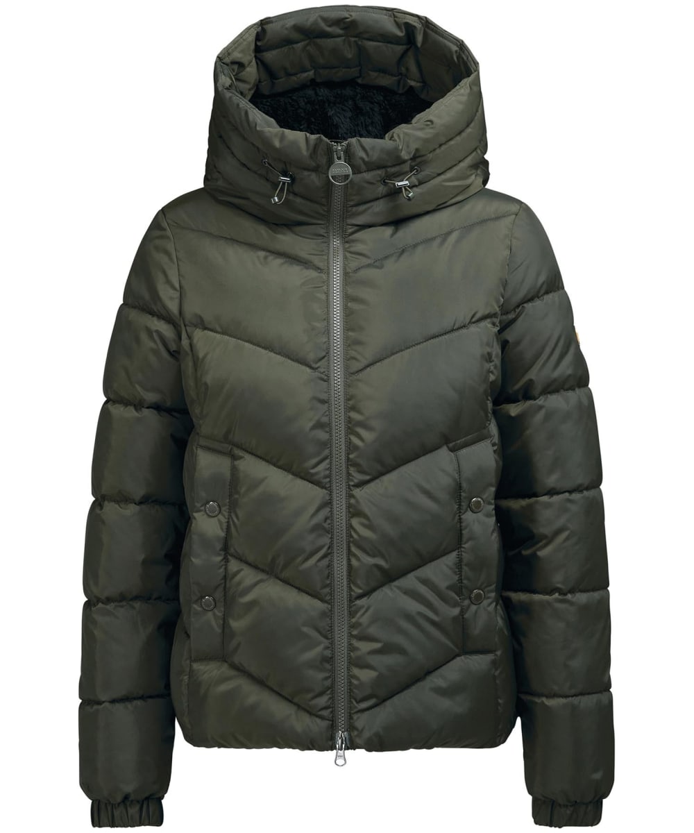 View Womens Barbour International Boston Quilted Jacket Envy UK 18 information