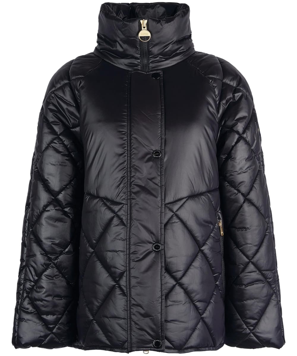 View Womens Barbour International Parade Quilted Jacket Black UK 16 information