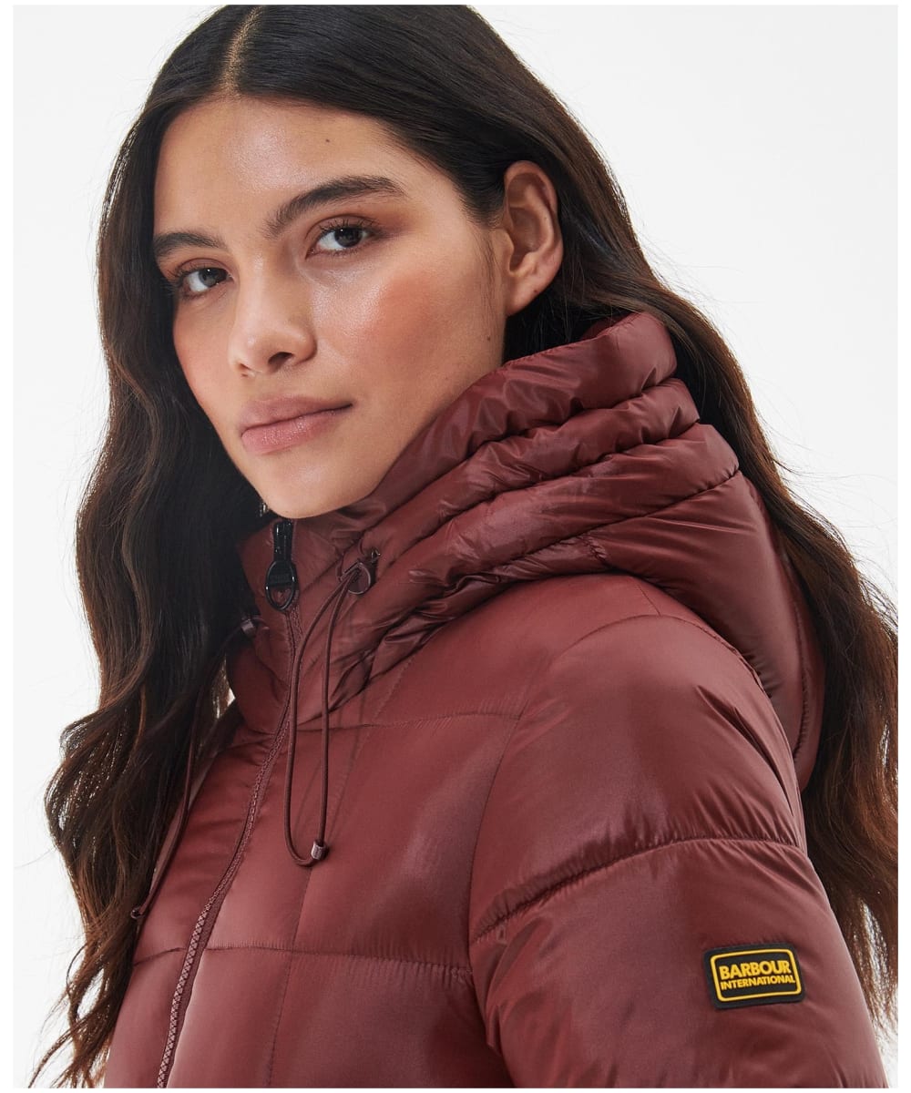 Womens burgundy discount barbour jacket
