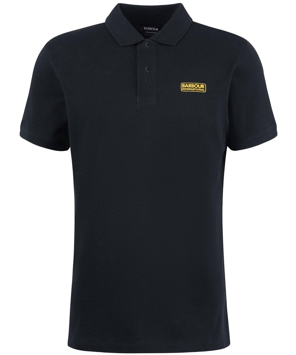 View Mens Barbour International Essential Polo Black UK S information