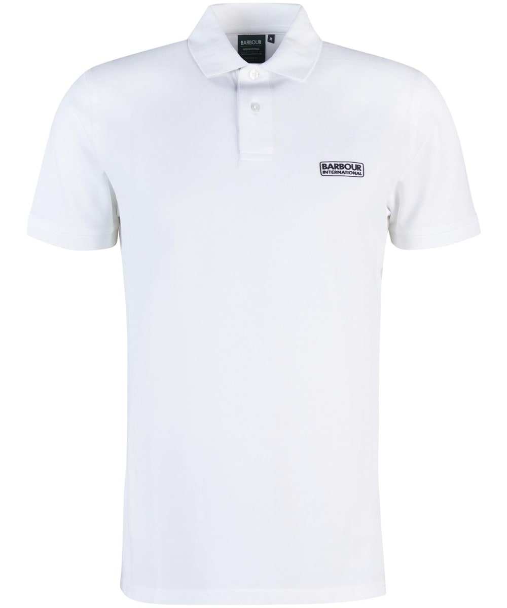View Mens Barbour International Essential Polo White UK L information