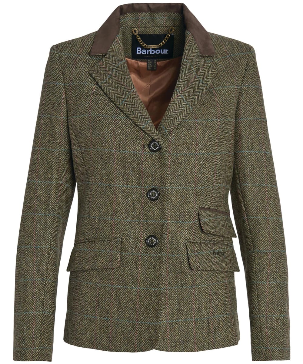 View Womens Barbour Robinson Tailored Wool Jacket Gardenia Brown UK 10 information