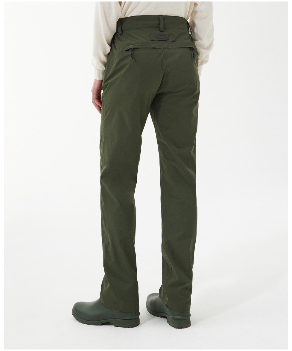 Barbour trousers womens olive hot sale