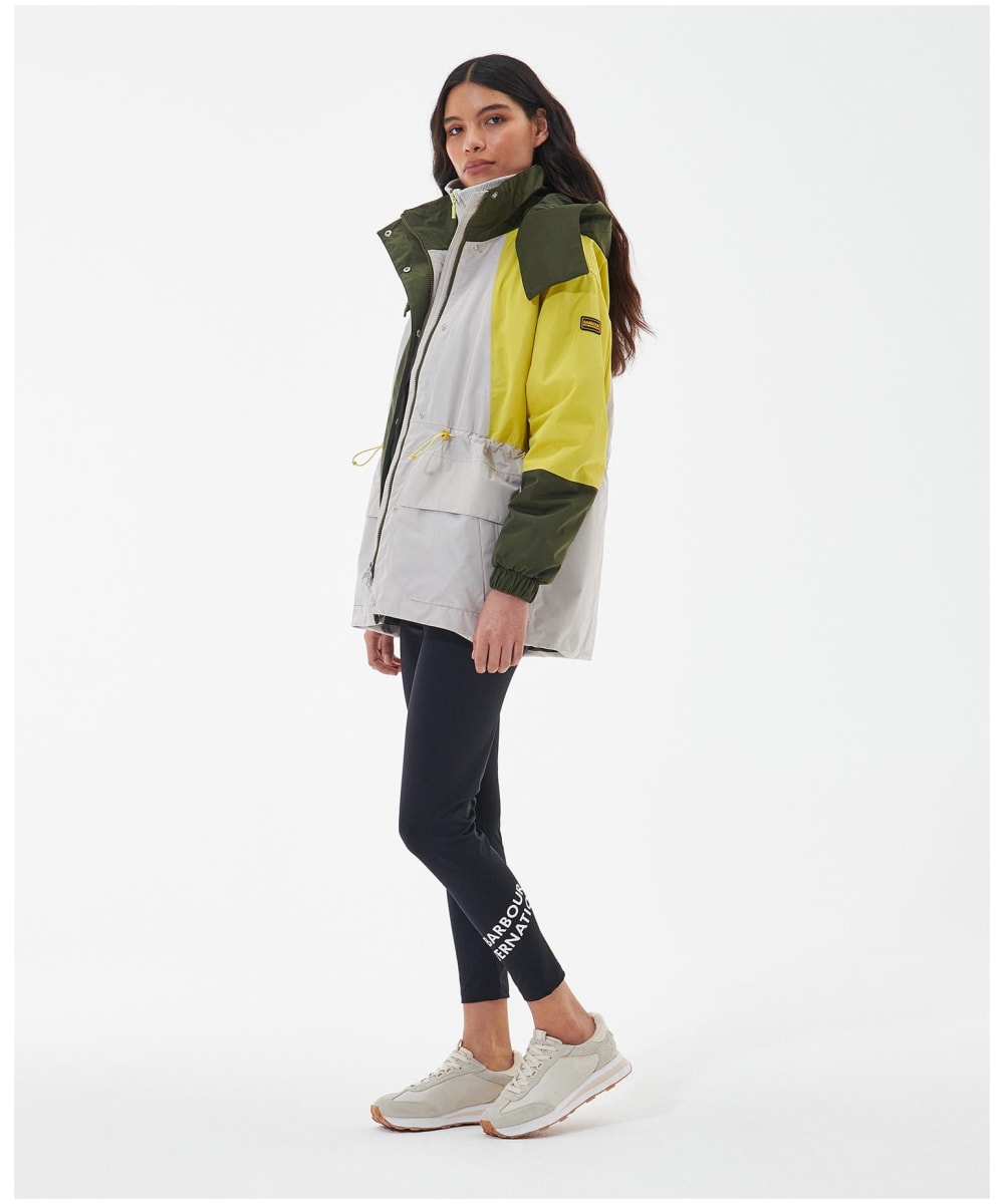 Barbour duke jacket sales womens Silver