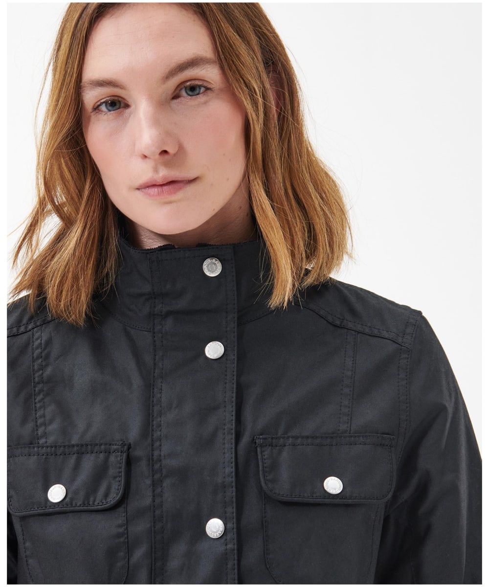 Women's Barbour Winter Belted Utility Waxed Jacket