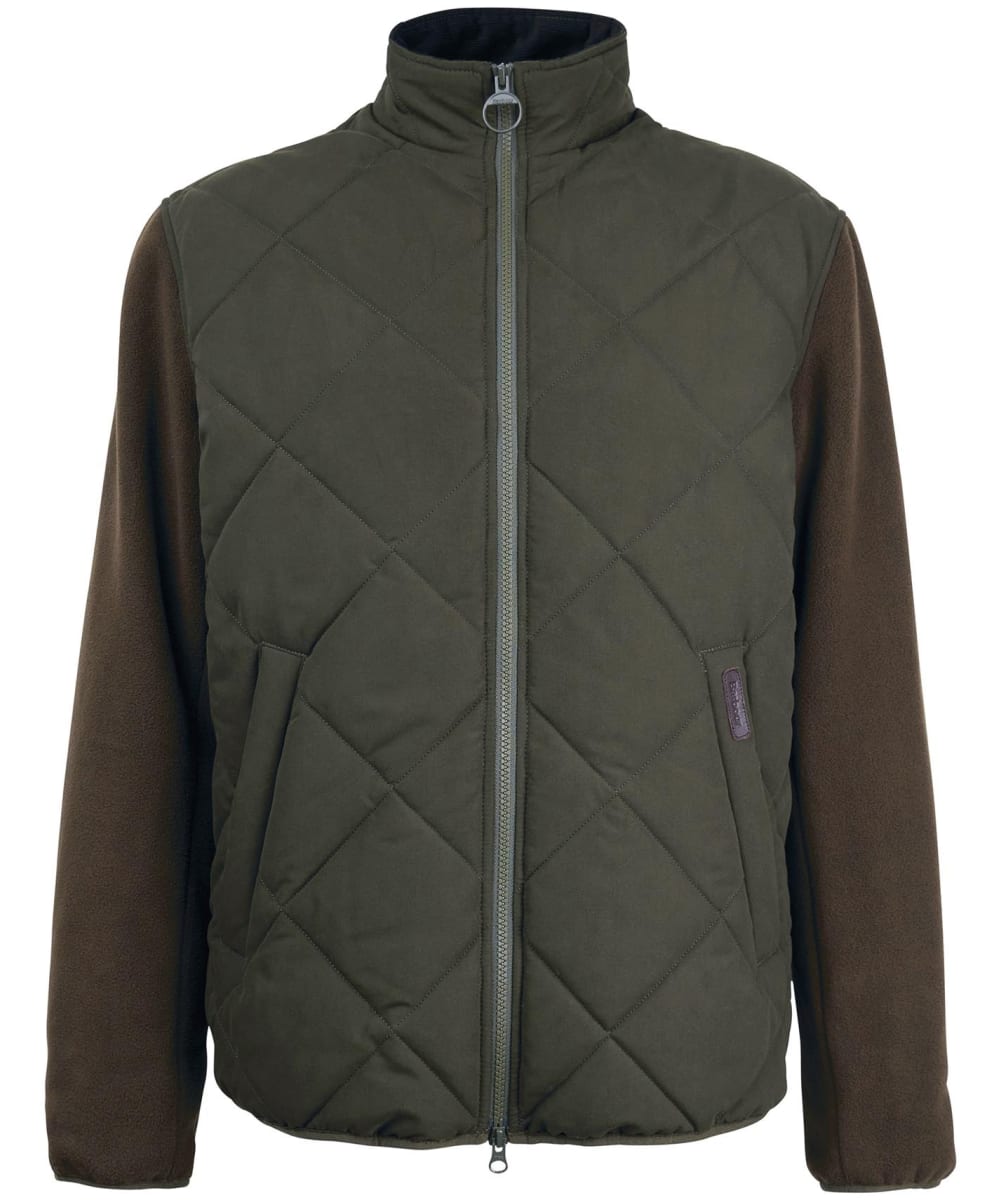 View Mens Barbour Hybrid Fleece Jacket Olive UK XXL information