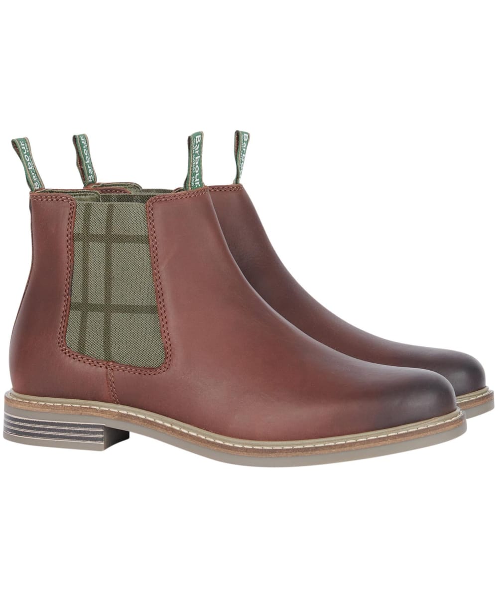 View Mens Barbour Farsley Chelsea Boots Oxblood UK 12 information