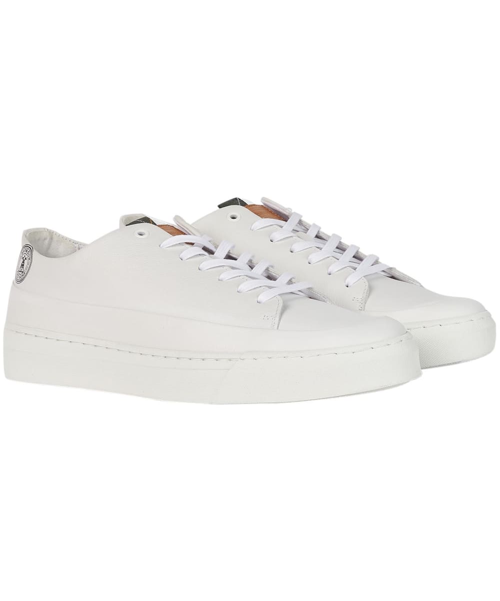 View Mens Barbour Lago Trainers White UK 9 information