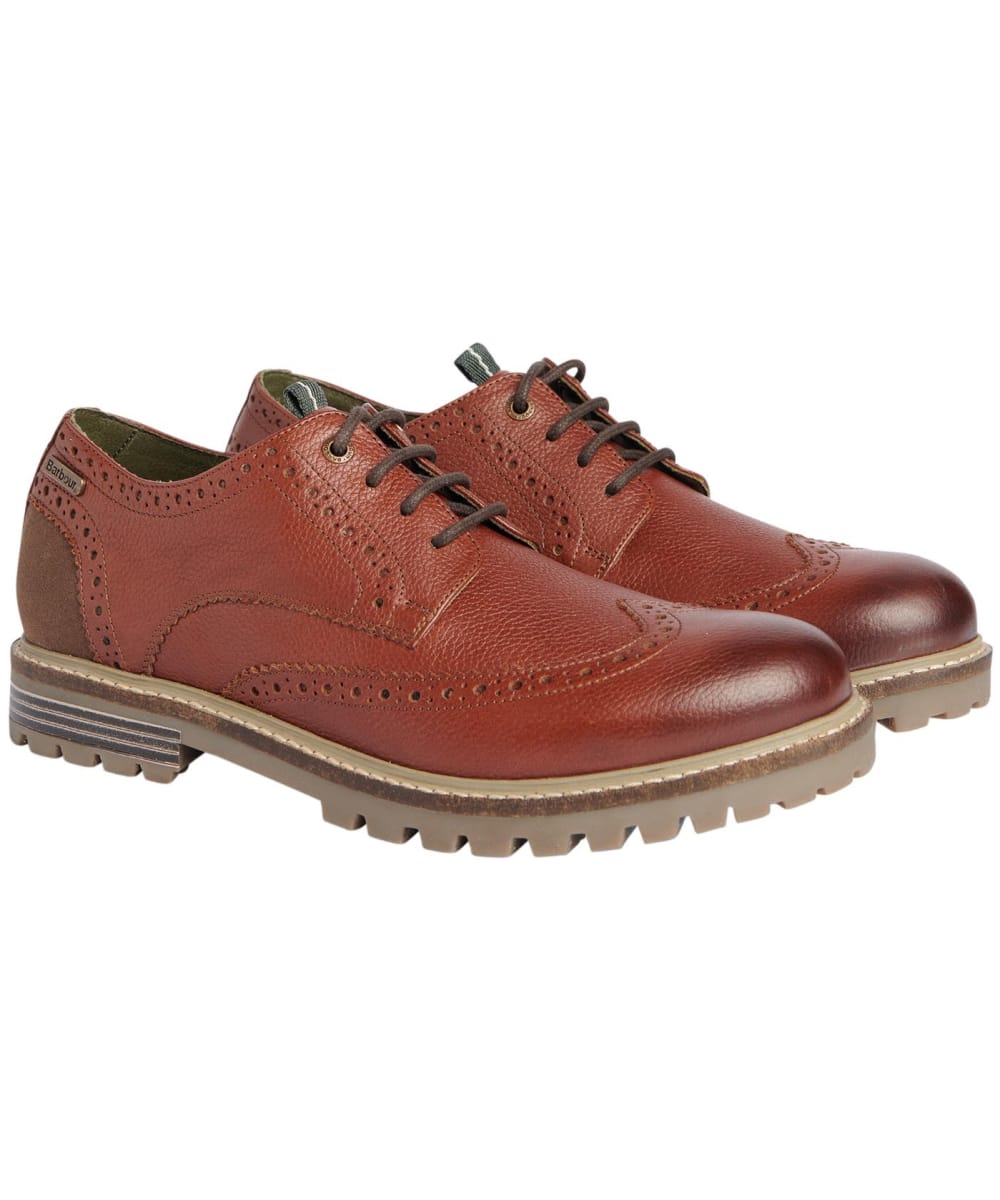 View Mens Barbour Marble Shoes Chestnut UK 7 information