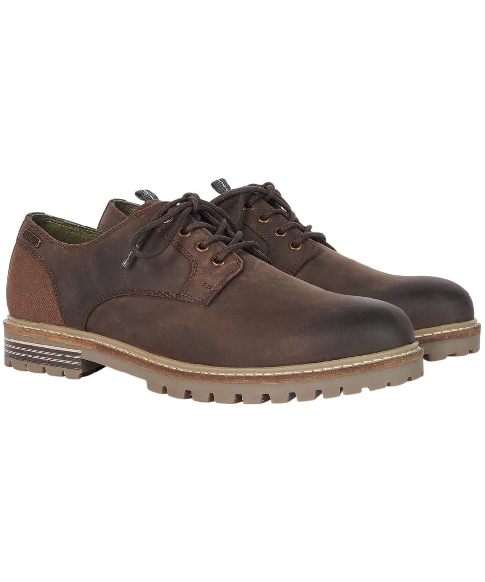 View Mens Barbour Sandstone Derby Shoes Choco UK 11 information