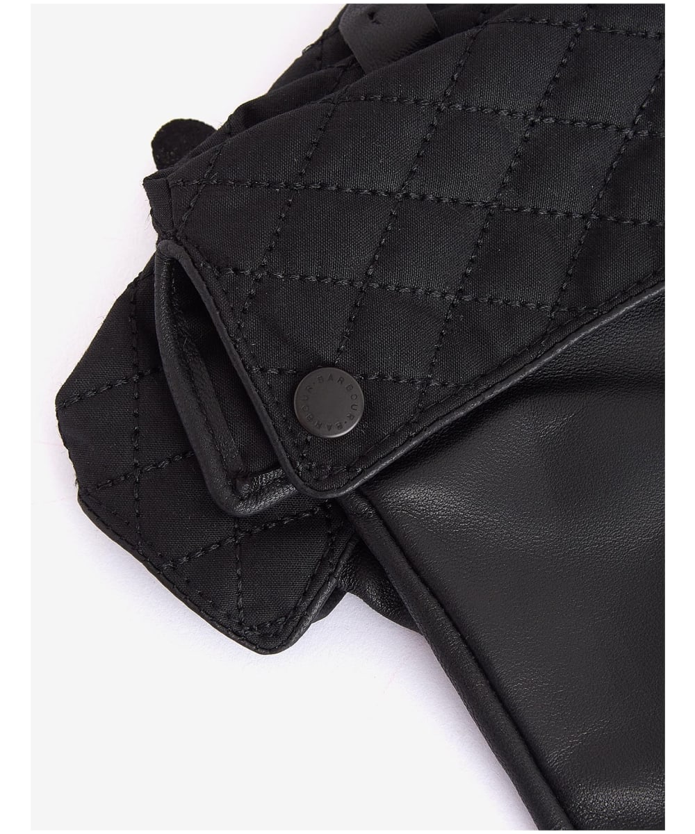 Barbour lady jane leather gloves black hot sale