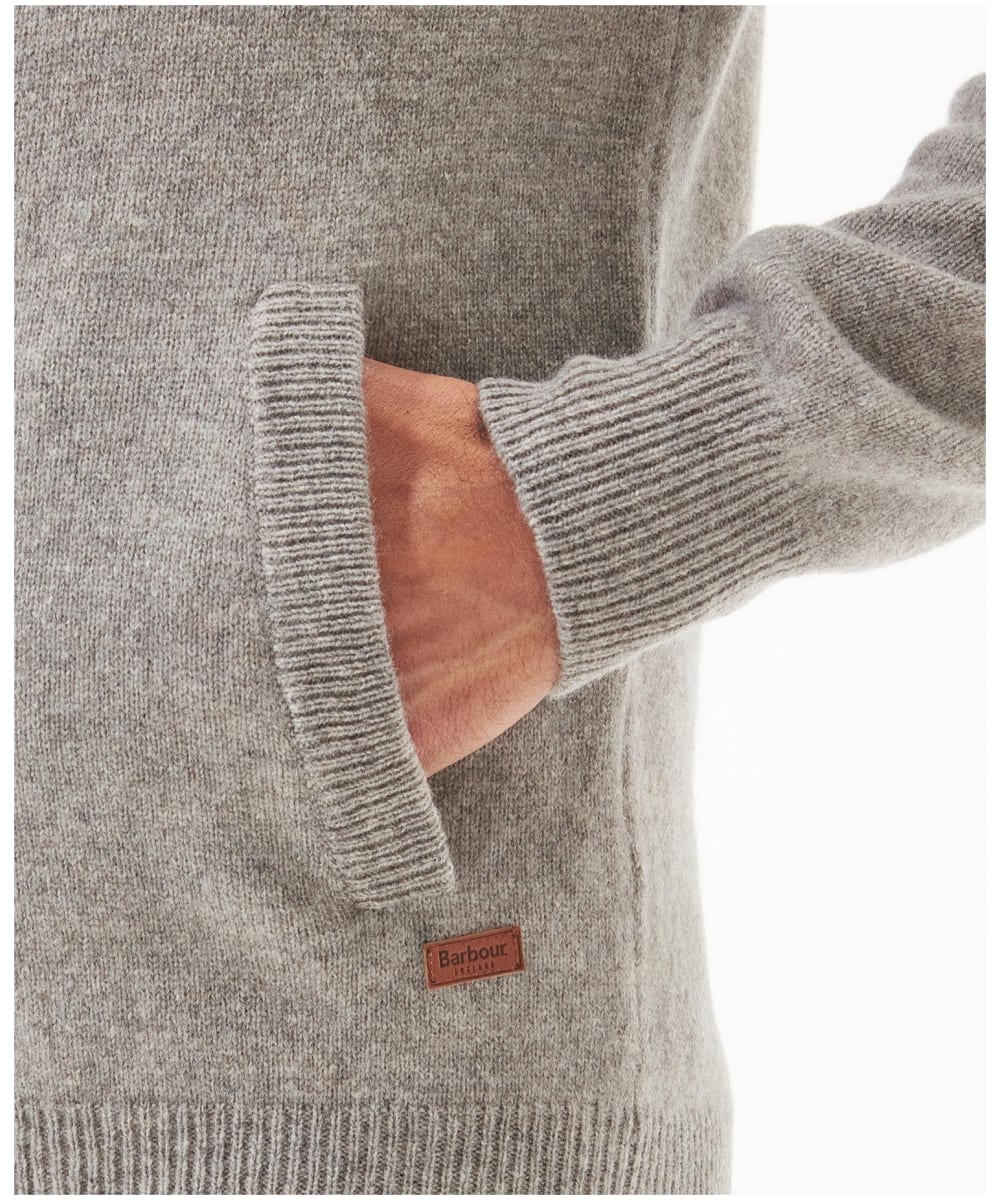 Men s Barbour Patch Zip Through Sweater