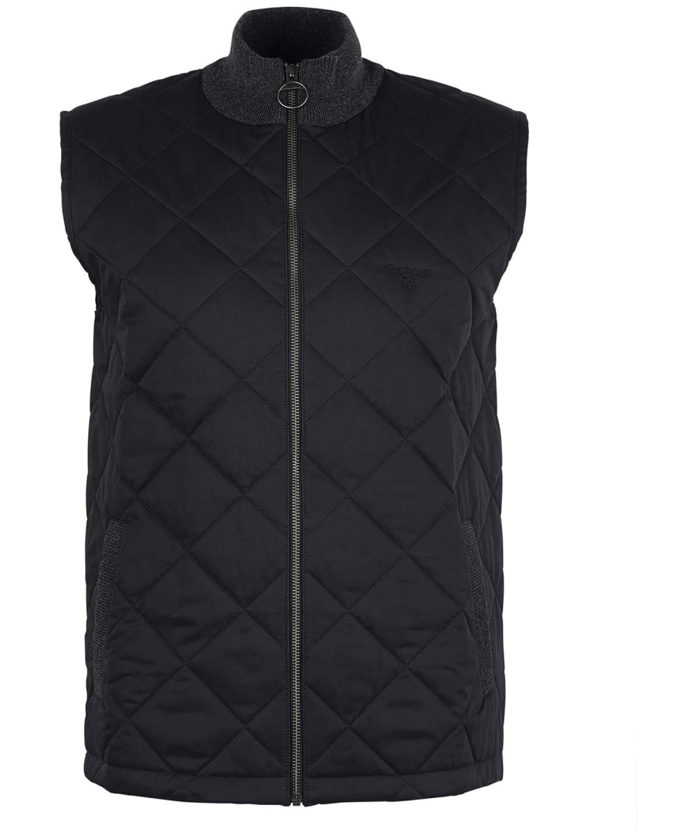 View Mens Barbour Essential Box Quilt Gilet Charcoal Marl UK S information