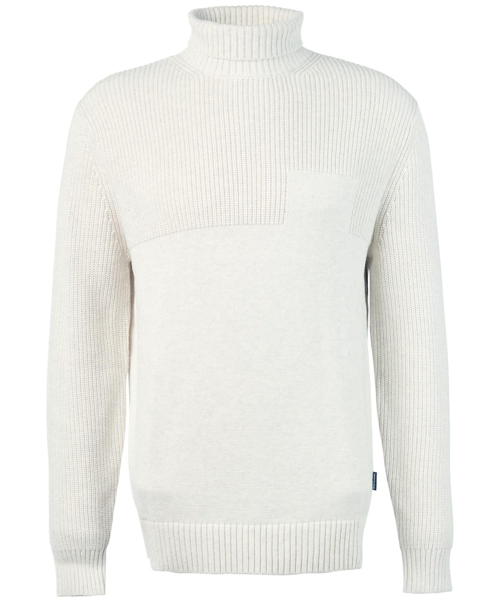 View Mens Barbour Steetley Roll Neck Knit Whisper White UK M information