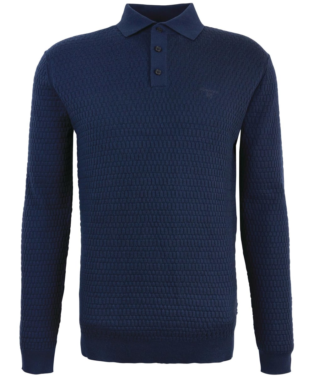View Mens Barbour Thornbury Knit Polo Navy UK M information