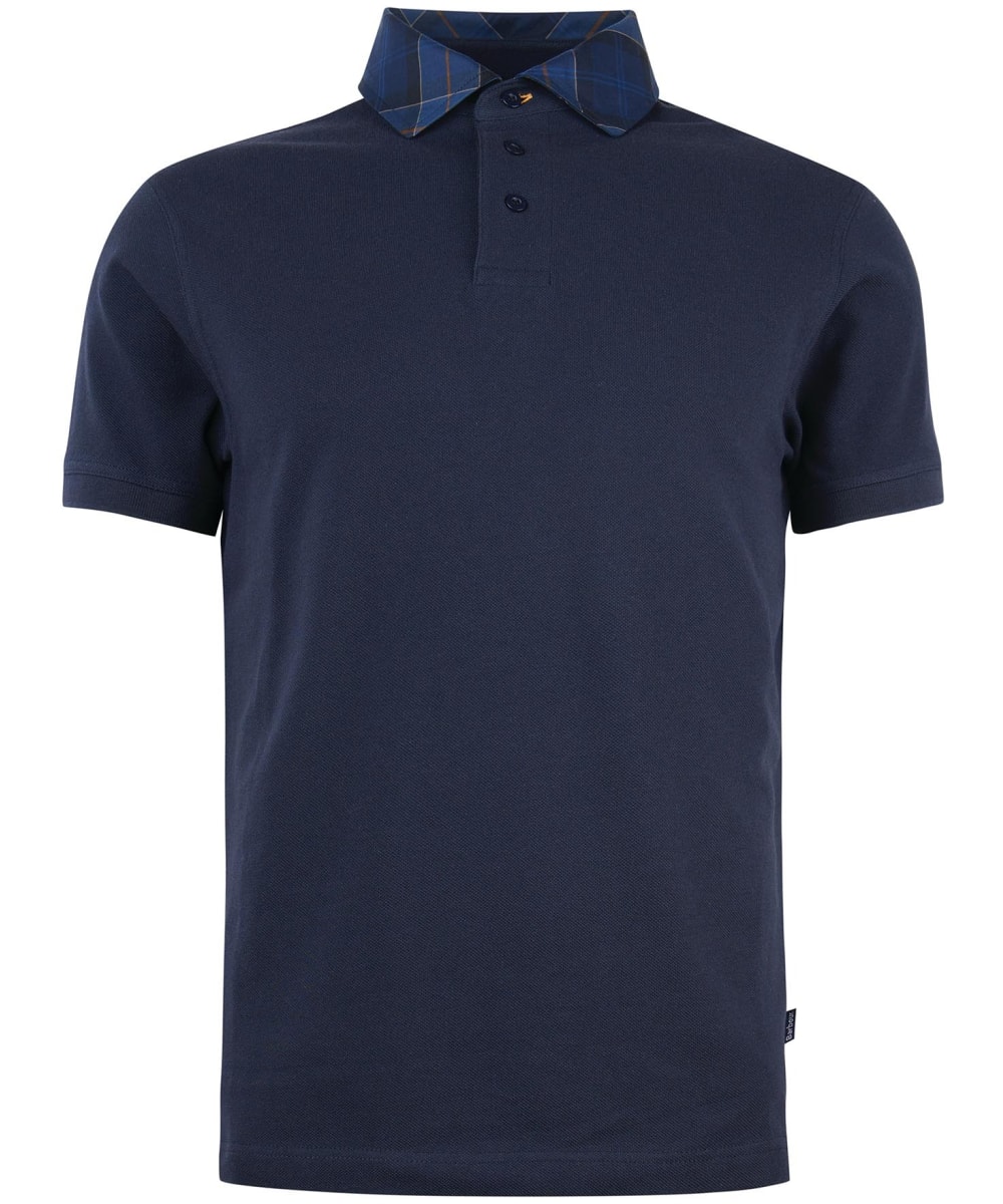 View Mens Barbour Lindale Short Sleeve Cotton Polo Shirt Navy UK L information