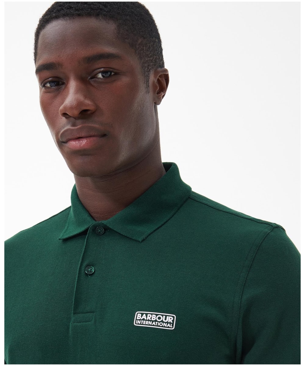 Barbour international long sleeve polo shirt on sale