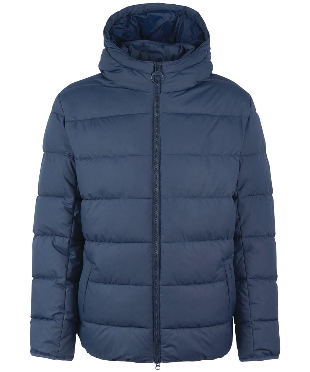 View Mens Barbour Barton Quilted Jacket Navy UK M information