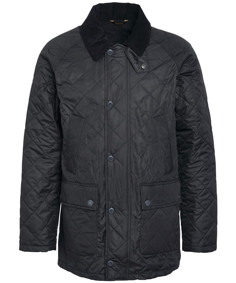 View Mens Barbour Ashby Polarquilt Jacket Black UK XL information
