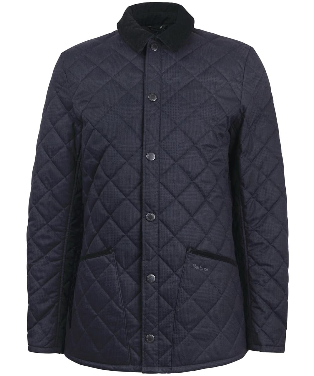 View Mens Barbour Checked Heritage Liddesdale Quilted Jacket Navy UK M information