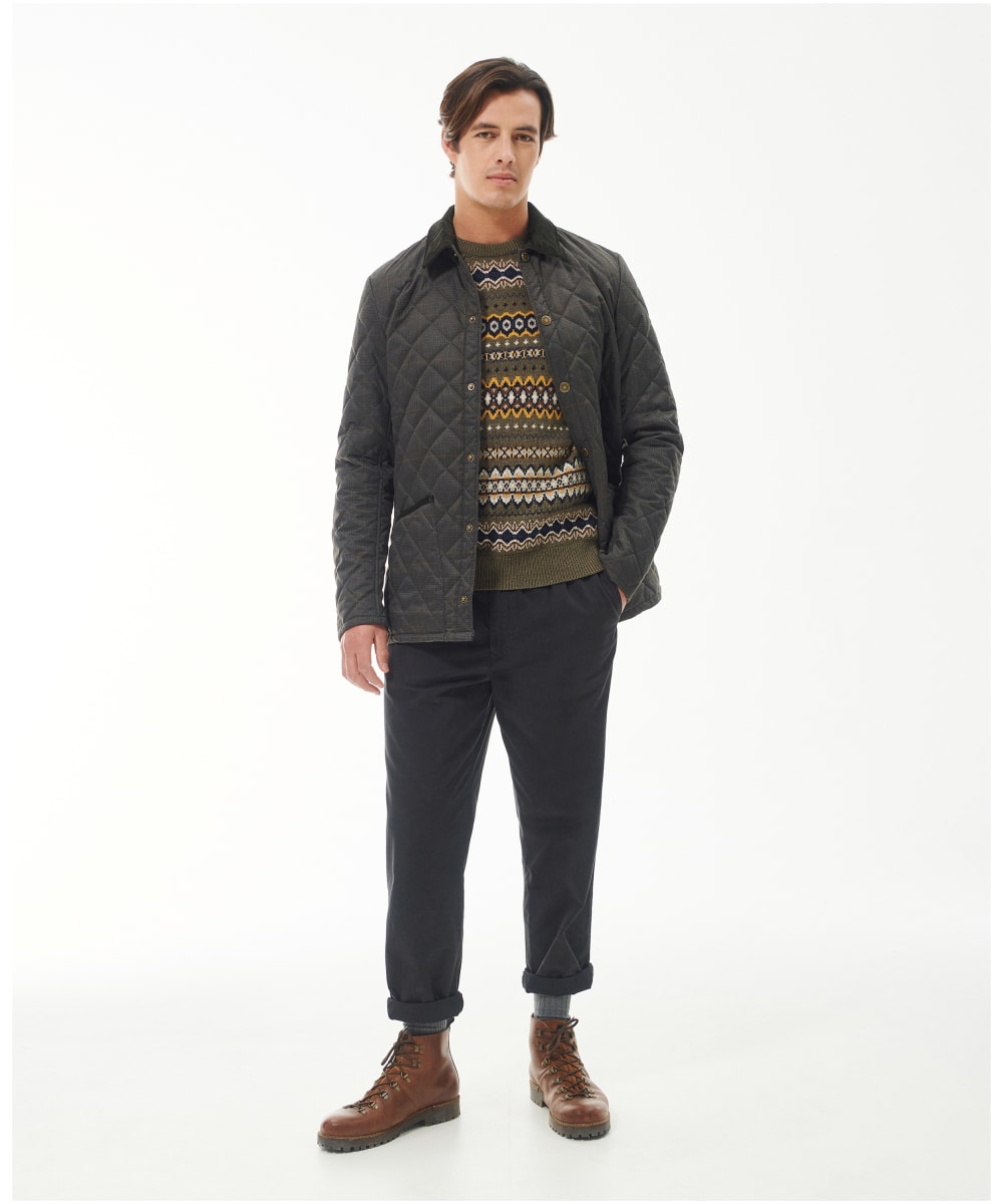 Mens quilted top cardigan