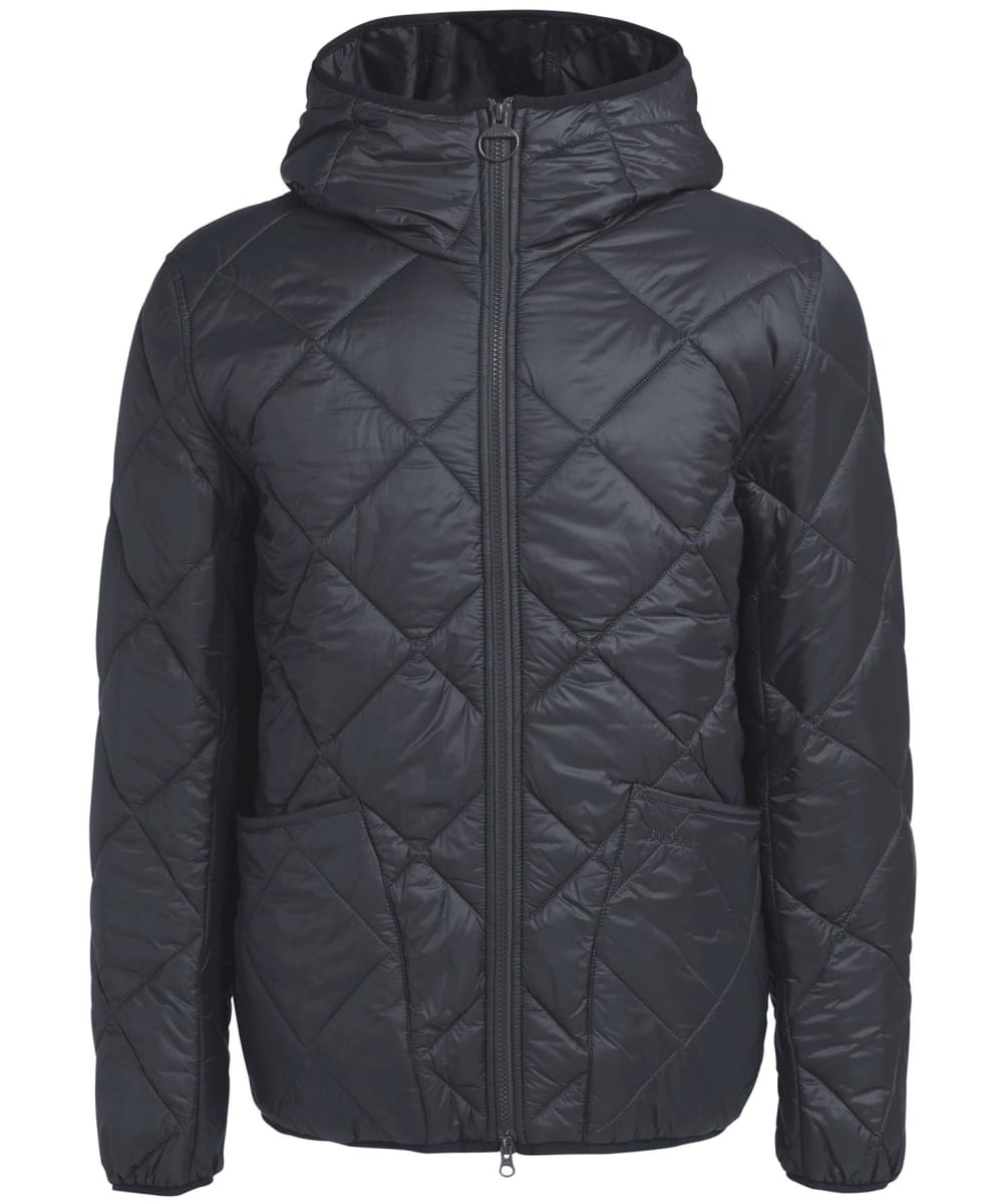 View Mens Barbour Winter Hooded Liddesdale Quilted Jacket Black UK S information