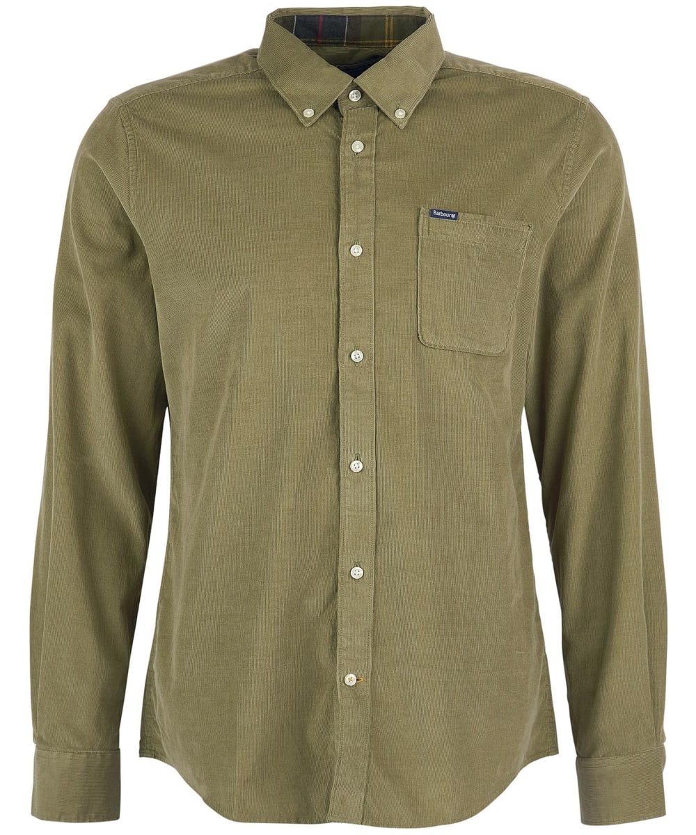 View Mens Barbour Ramsey Tailored Shirt Bleached Olive UK S information