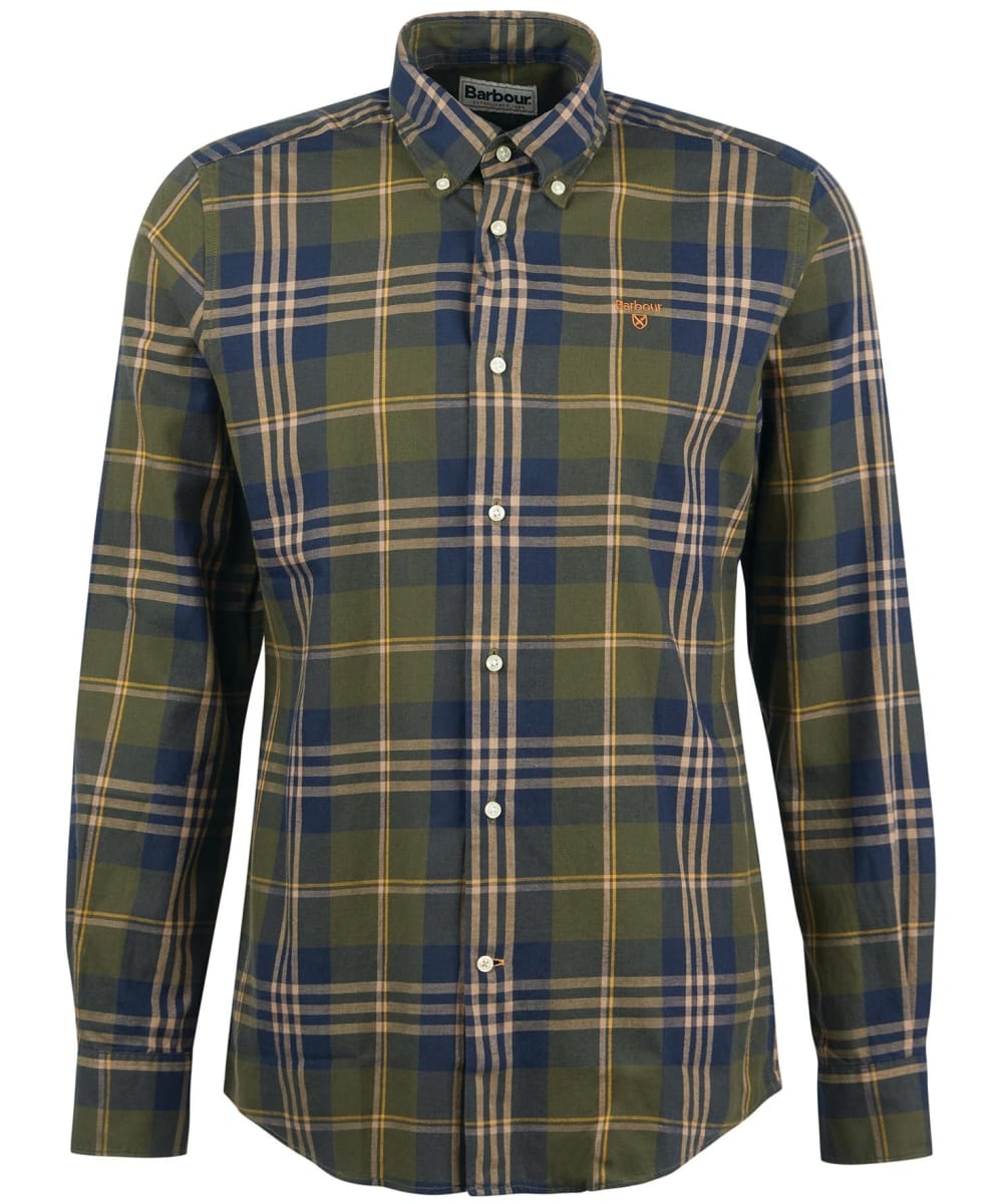 View Mens Barbour Edgar Tailored Shirt Olive UK S information