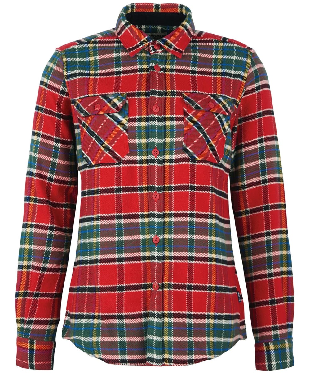 View Mens Barbour Mountain Tailored Shirt Red UK M information