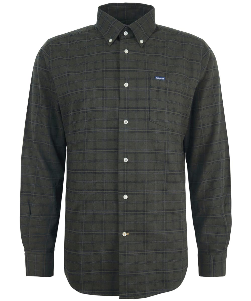 View Mens Barbour Trundell Tailored Shirt Olive UK L information