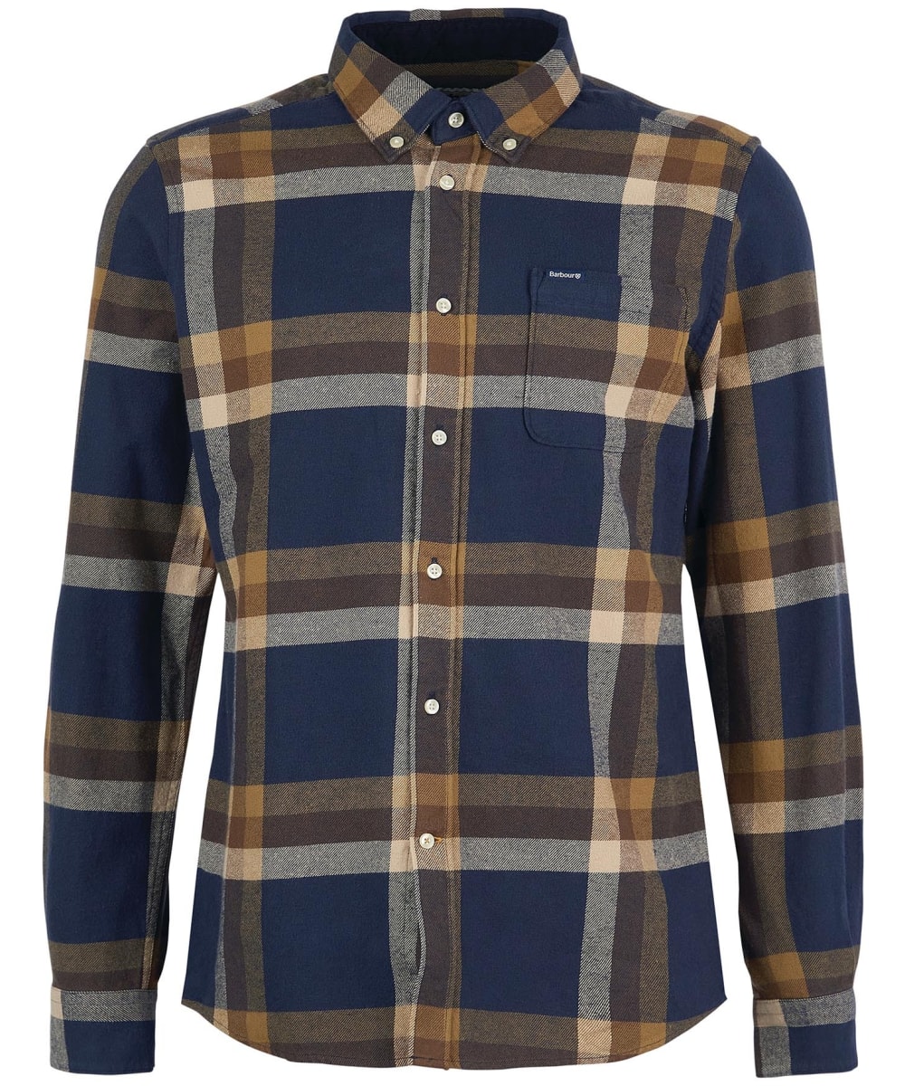 View Mens Barbour Folley Tailored Shirt Navy UK L information