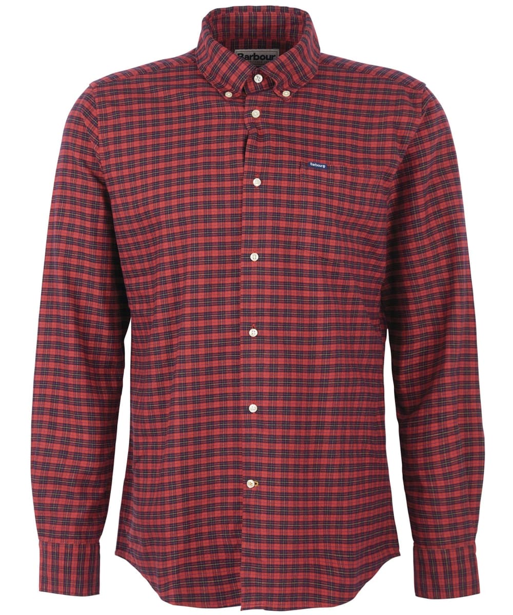 View Mens Barbour Emmerson Tailored Shirt Red UK L information